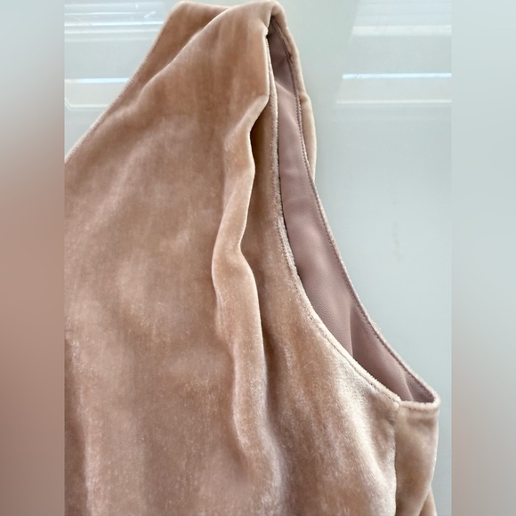 Vintage Giorgio Armani Borgonuovo 21 Blush Velvet Draped Top Made in Italy Sz 42 - Picture 5 of 12